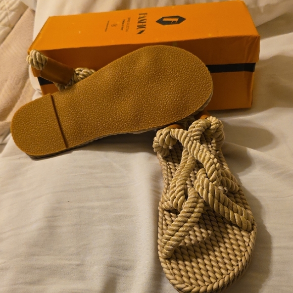 NEW Braided Rope Sandals (In Box) - Picture 2 of 3